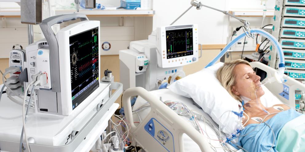 Patient admitted in the ICU