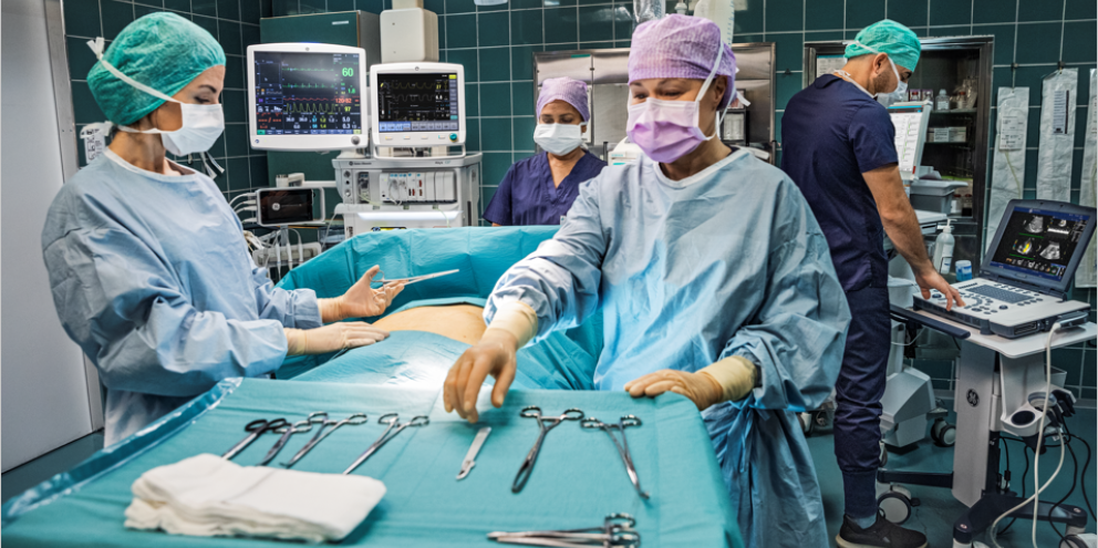 Clinicians in the OR