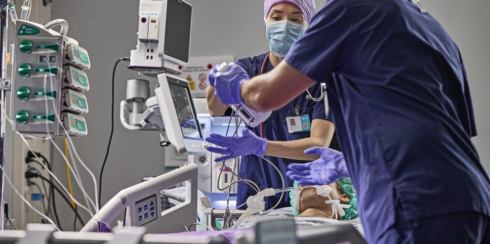 Two clinicians at the OR