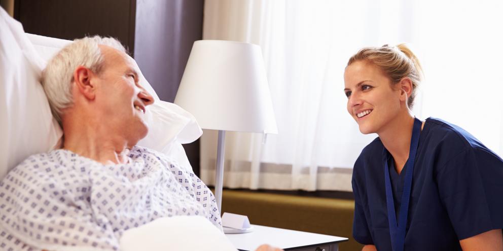 Nurse taking subacute care of an unmonitored patient 