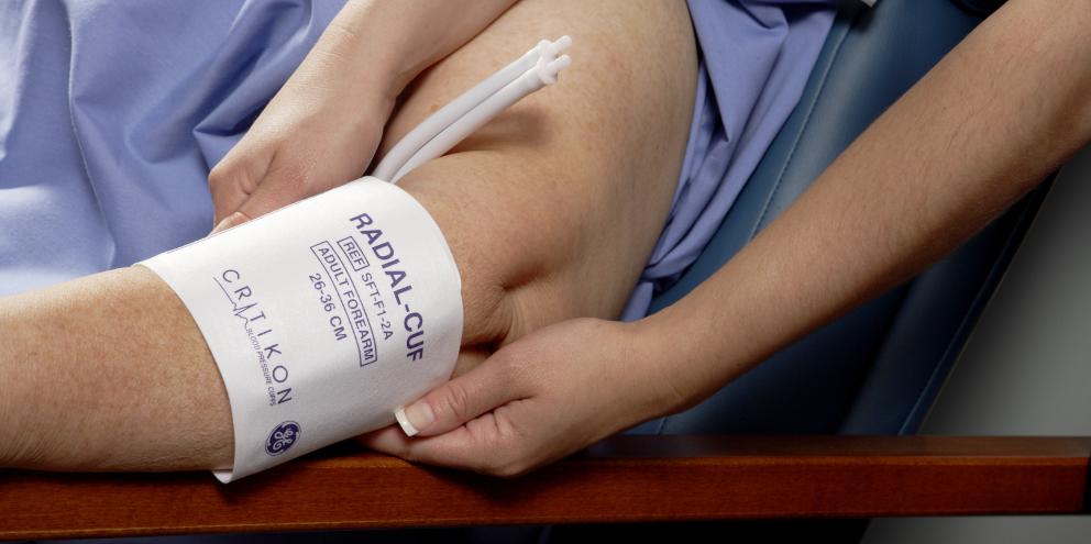 Patient with BP cuff