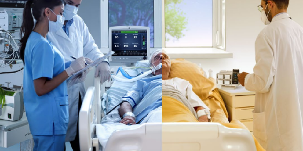 Patient in the ICU and in the ward