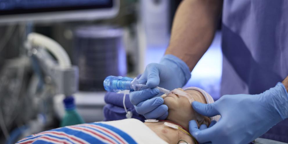 Neonatal patient in the OR