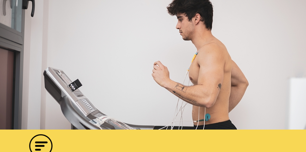 Male patient doing a stress test