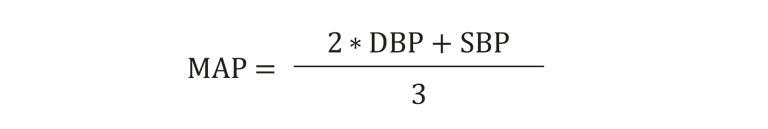 mean arterial pressure units