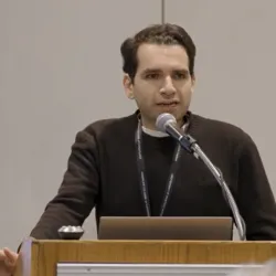 Dr. Elias during his presentation