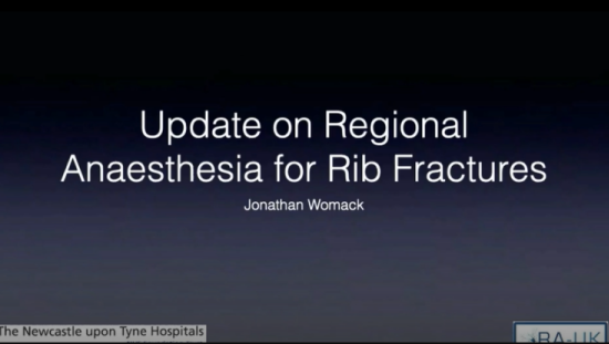 Update on regional anesthesia for rib fractures thumbnail
