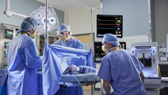 Neonatal patient in the OR