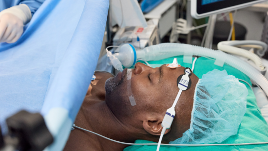 Patient under anesthesia
