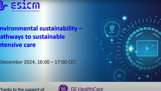 Thumbnail environmental sustainability esicm webinar