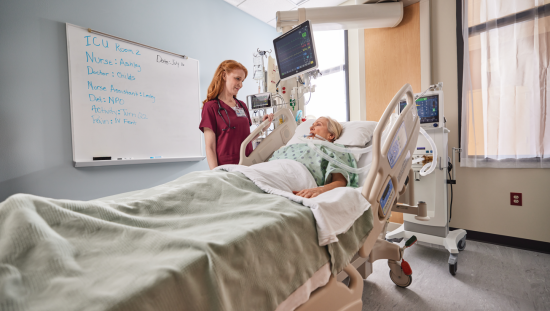 Intubate patient in the ICU