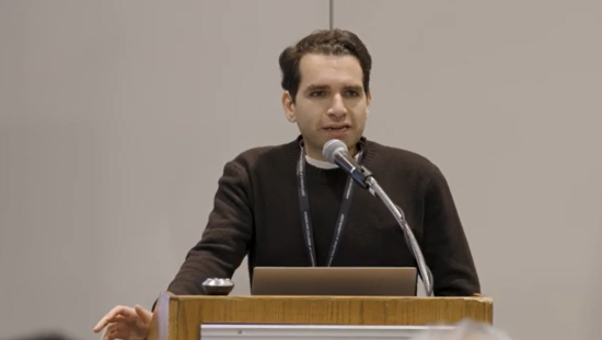 Dr. Elias during his presentation