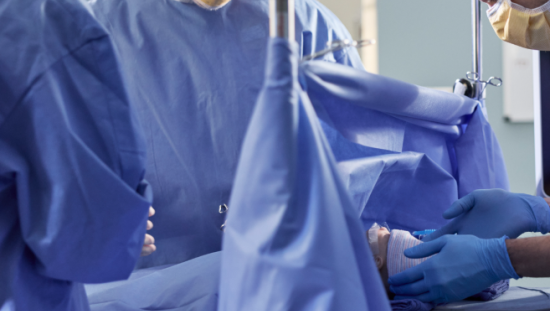 Neonatal patient in the OR