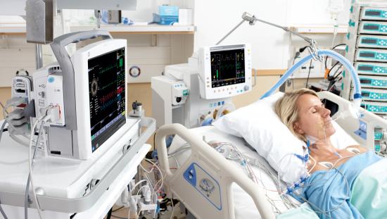 Patient admitted in the ICU
