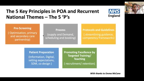 The 5 key principles in POA and recurrent national themes