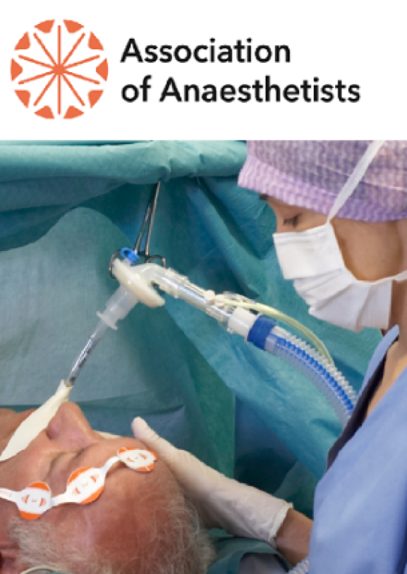 Clinician monitoring an anesthetized patient