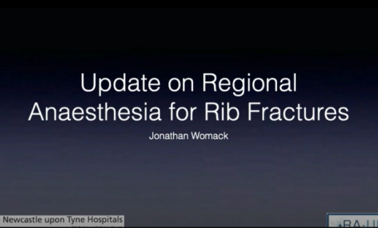 Update on regional anesthesia for rib fractures thumbnail