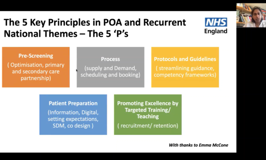 The 5 key principles in POA and recurrent national themes